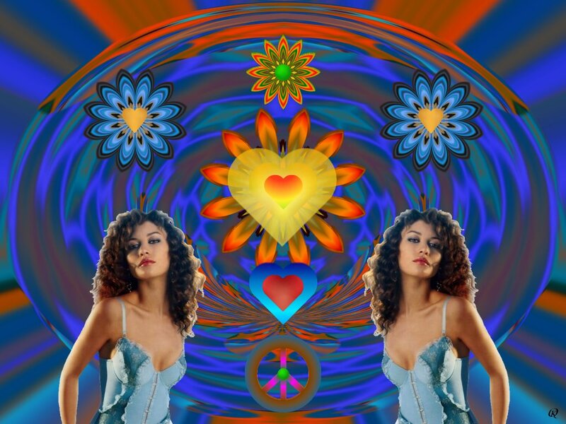 Woman in Blue Lingerie — Psychedelic