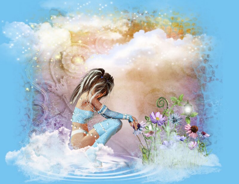 Woman in Blue Outfit — Serene