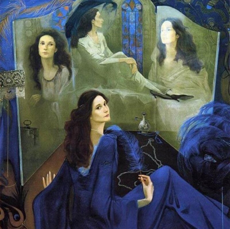 Woman in Blue Robe — Dreamy