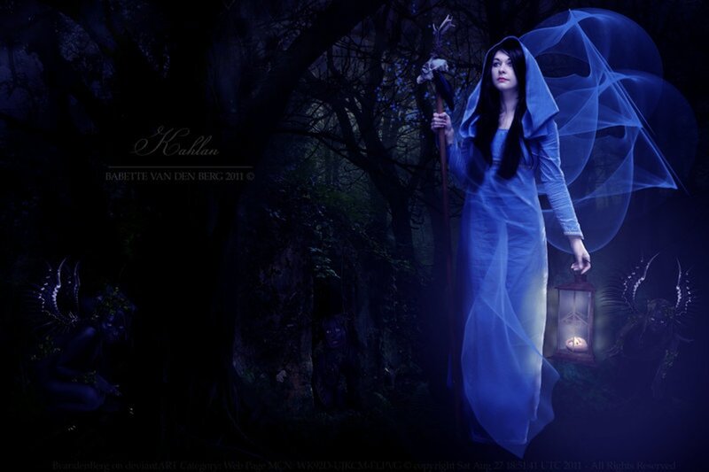 Woman in Blue Robe — Mysterious