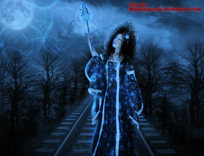 Woman in Blue Robe — Mystical