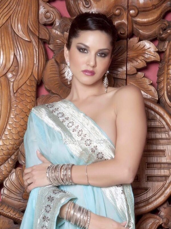 woman in blue sari