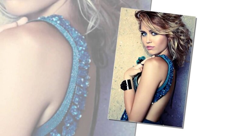 woman in blue sequin dress
