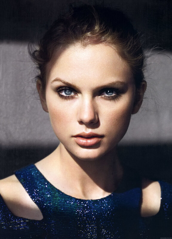 woman in blue sequin dress