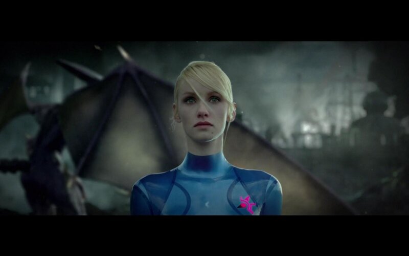 woman in blue suit with wings