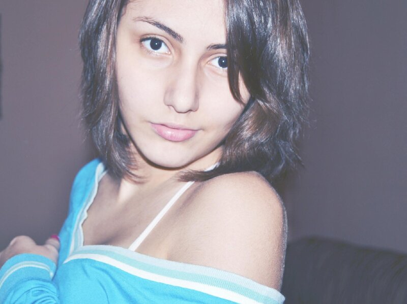 woman in blue sweater