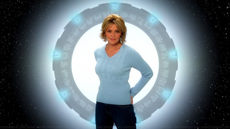 Woman in Blue Sweater — Dramatic, Night