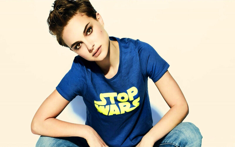 woman in blue t-shirt