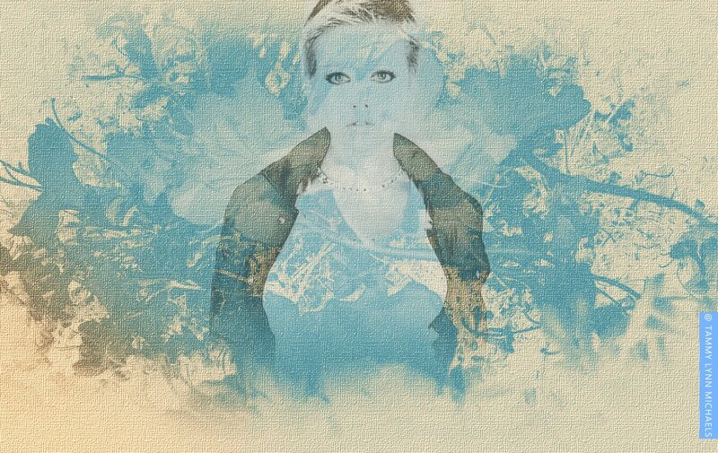Woman in Blue-toned Portrait — Blue