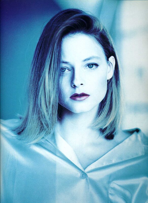 woman in blue-toned portrait