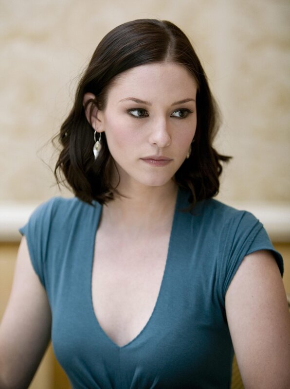 woman in blue top