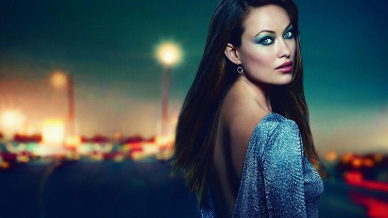 Woman in Blue Top — Dramatic, Night, Photograph