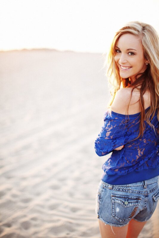 Woman in Blue Top — Relaxed, Afternoon, Photograph, Sand