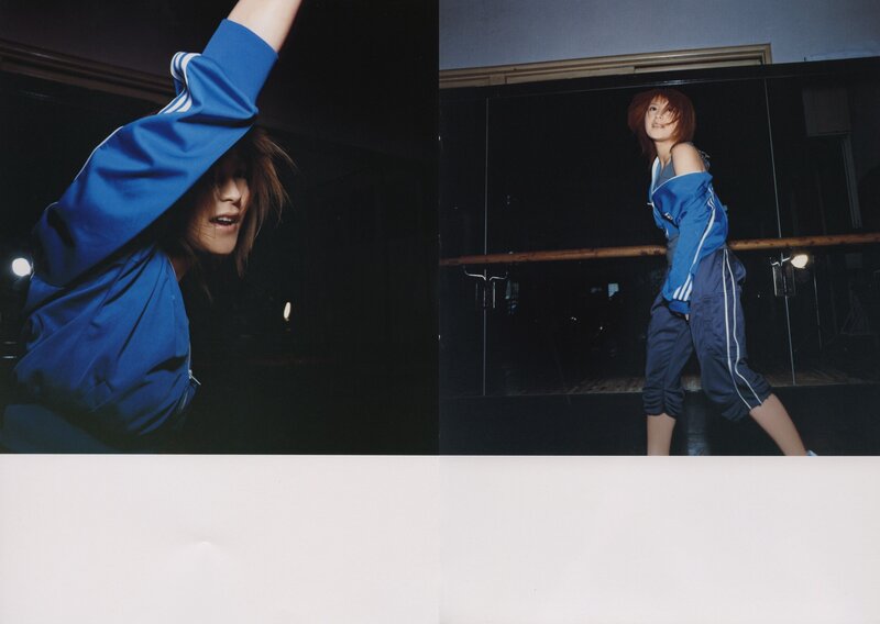woman in blue tracksuit