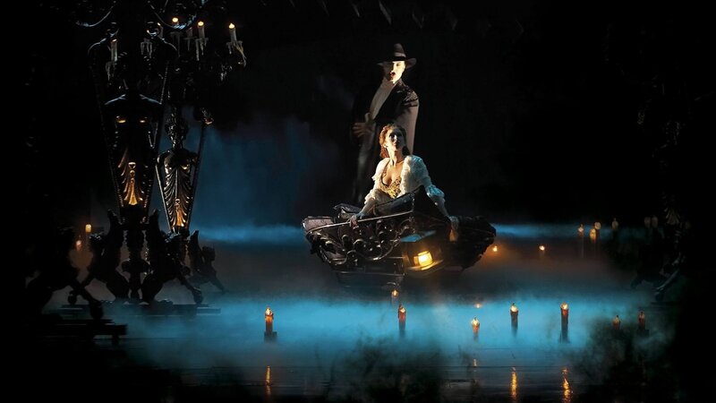 Woman in Boat on Stage