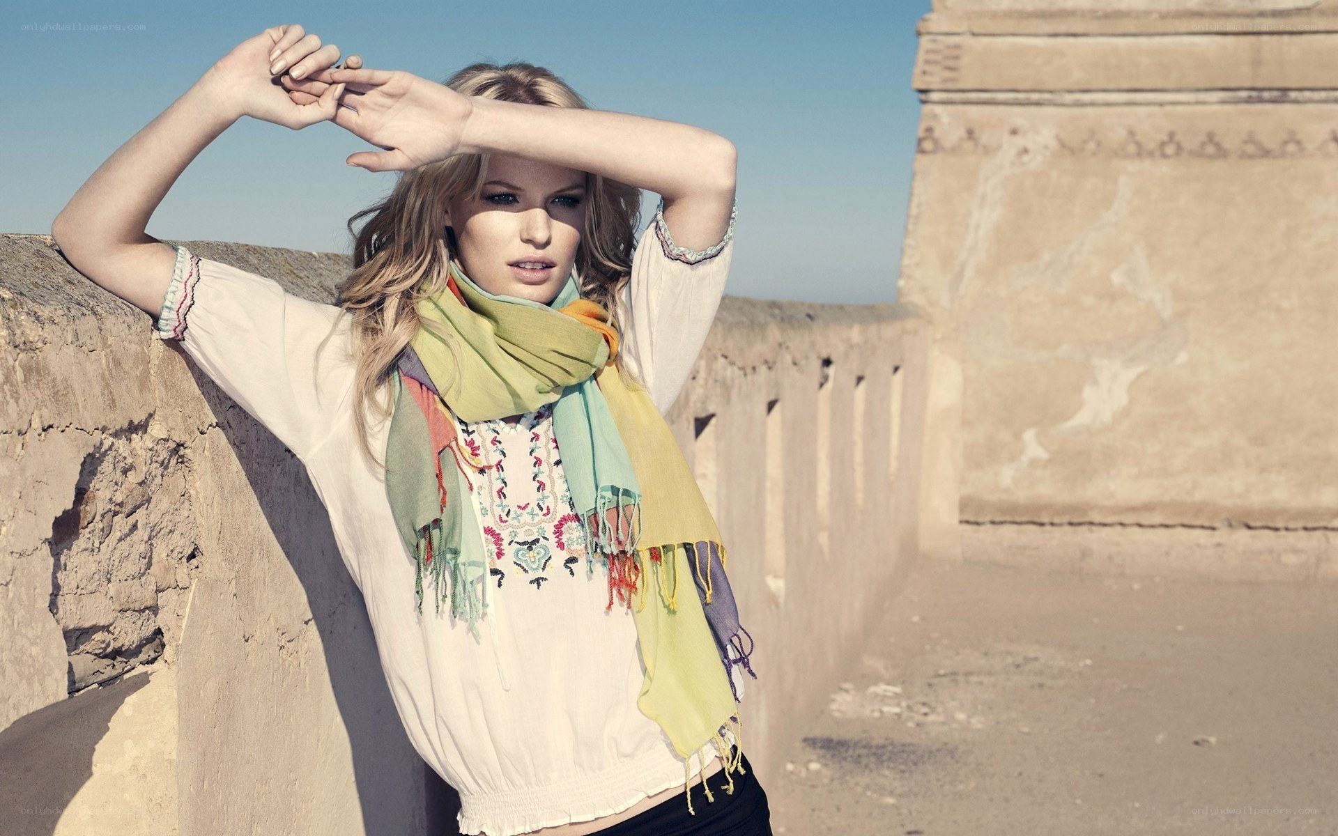 woman in boho style