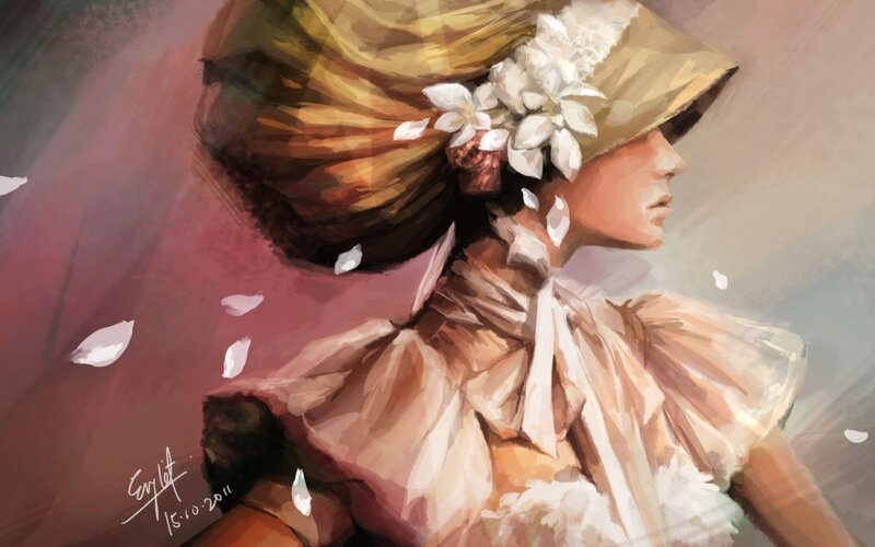 Woman in Bonnet — Brown