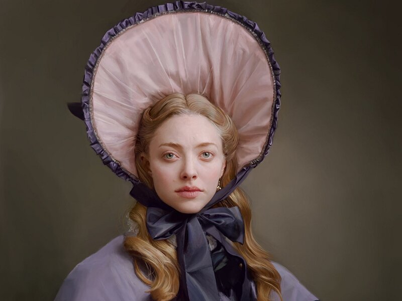 woman in bonnet portrait