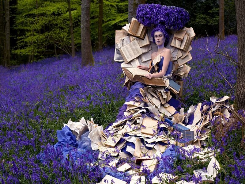 Woman in Book Costume
