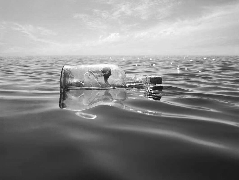 Woman in Bottle — Black