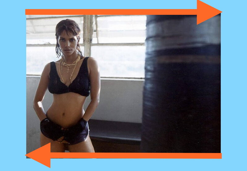 Woman in Boxing Gear — Black