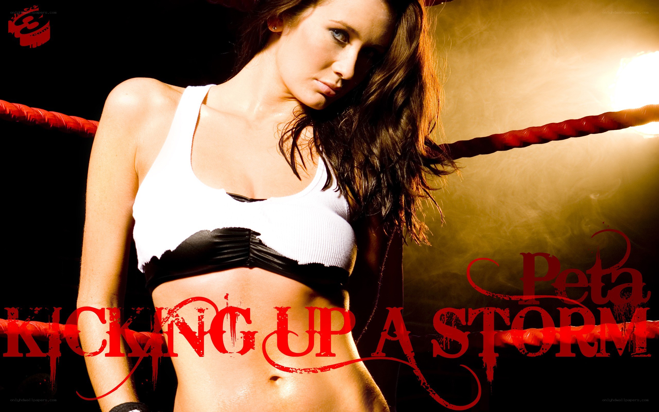 woman in boxing ring