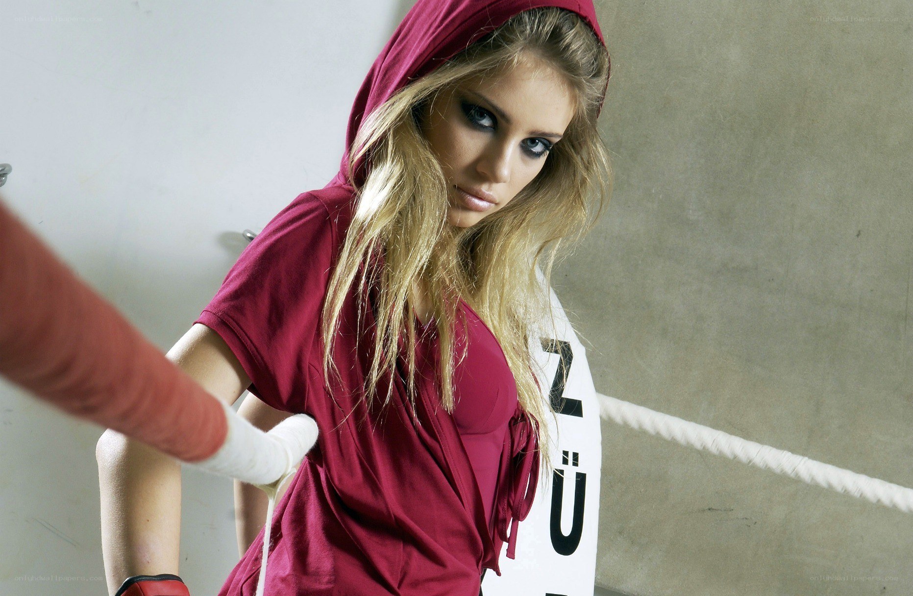 woman in boxing ring