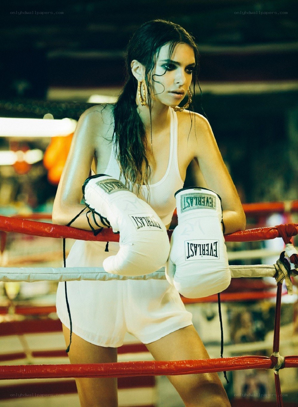 woman in boxing ring