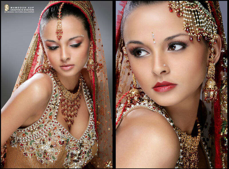 Woman in Bridal Attire — Gold, Dramatic