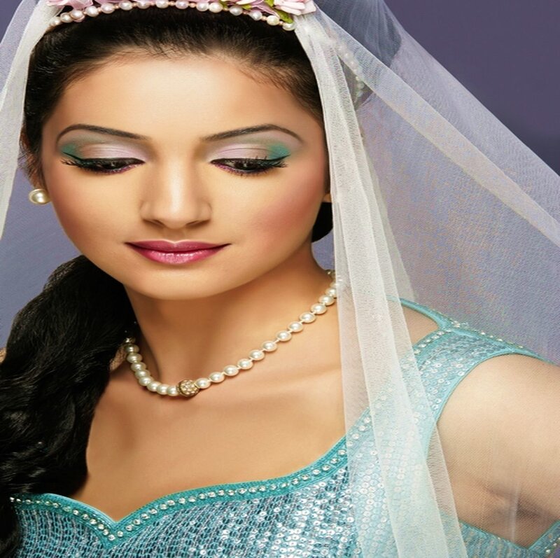 Woman in Bridal Attire — Teal