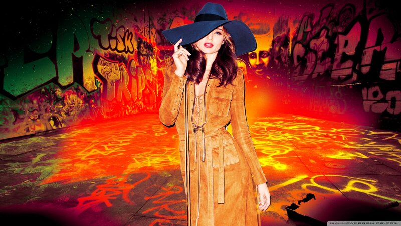 Woman in Brown Coat — Orange