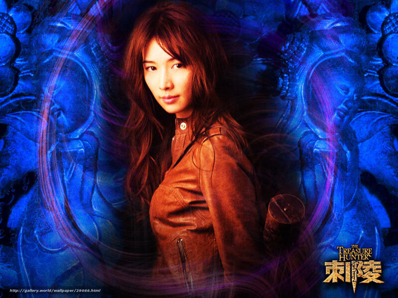 Woman in Brown Jacket — Blue
