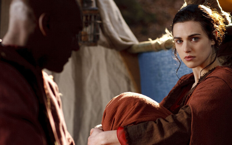 Woman in Brown Robe — Dramatic