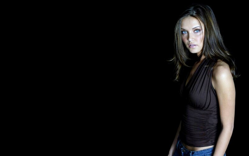 woman in brown top