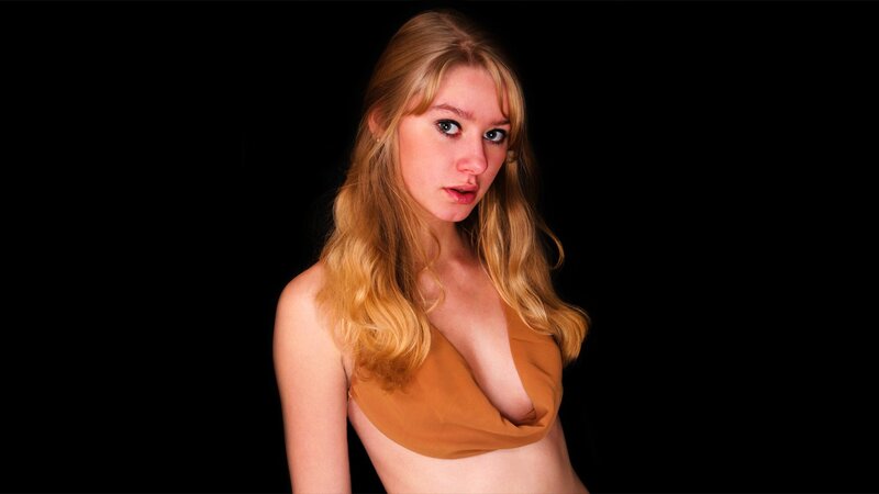 woman in brown top