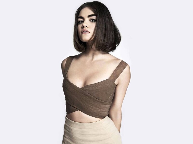 Woman in Brown Top — Neutral, Photograph, Brown Hair
