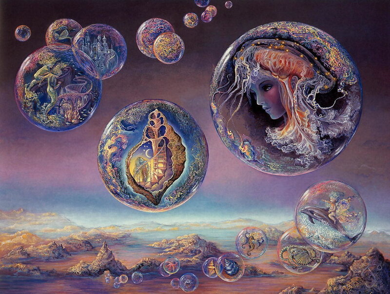 Woman in Bubble — Purple