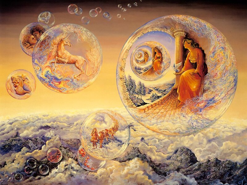 Woman in Bubble — Yellow