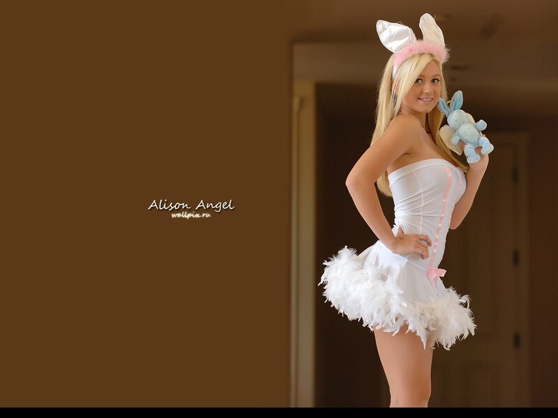 woman in bunny costume
