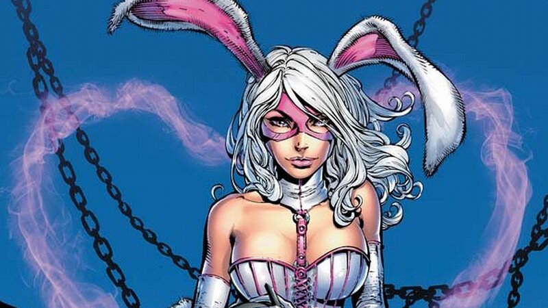 Woman in Bunny Costume — Blue