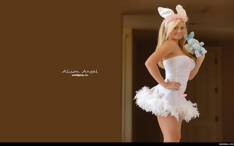 Woman in Bunny Costume — White
