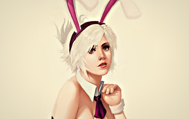 Woman in Bunny Ears
