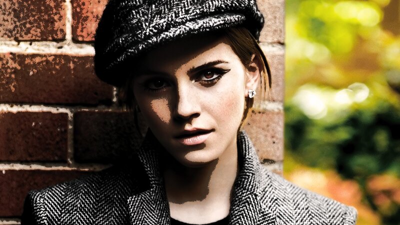 woman in cap and coat