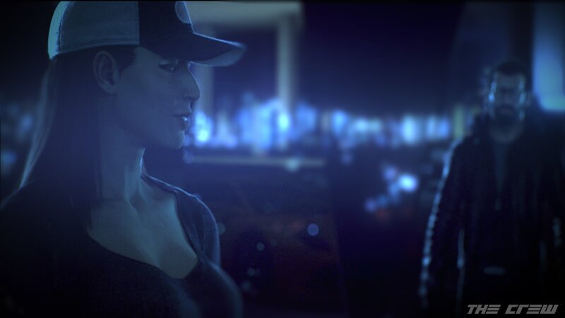 Woman in Cap at Night