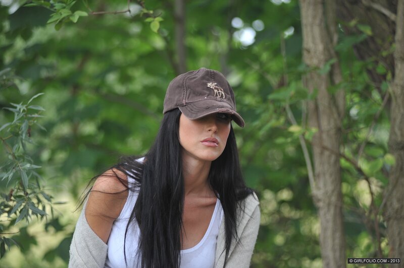 woman in cap outdoors