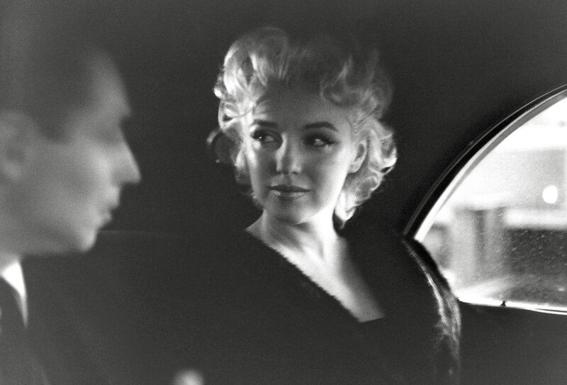 Woman in Car at Night — Black