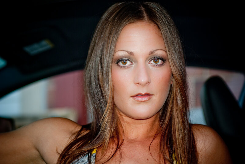 Woman in Car — Brown, Direct