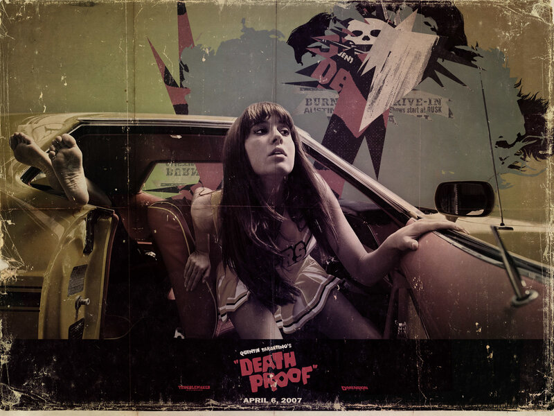 Woman in Car — Brown, Dramatic, Illustration, Poster