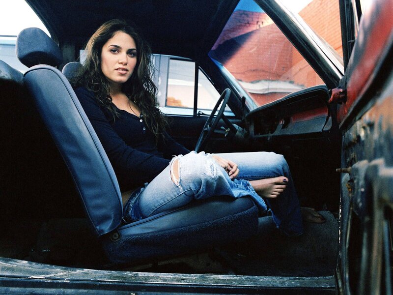 Woman in Car Seat — Blue, Neutral