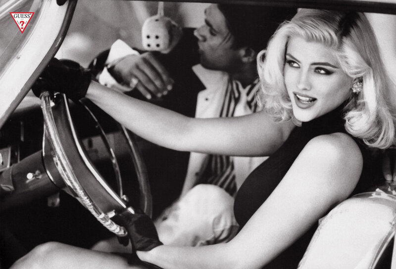 Woman in Car with Man — Black